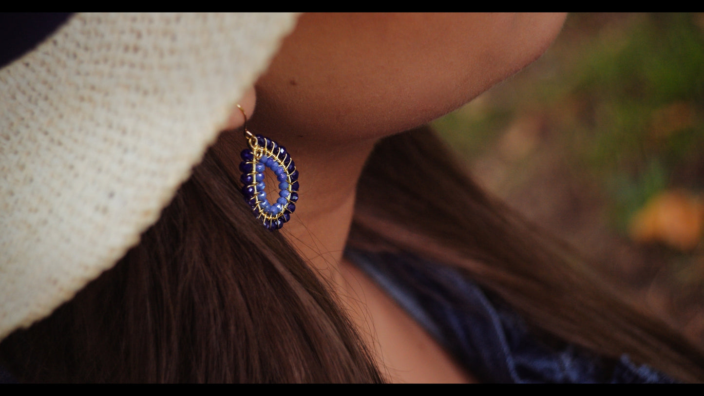 Oval Drop Royal Blue