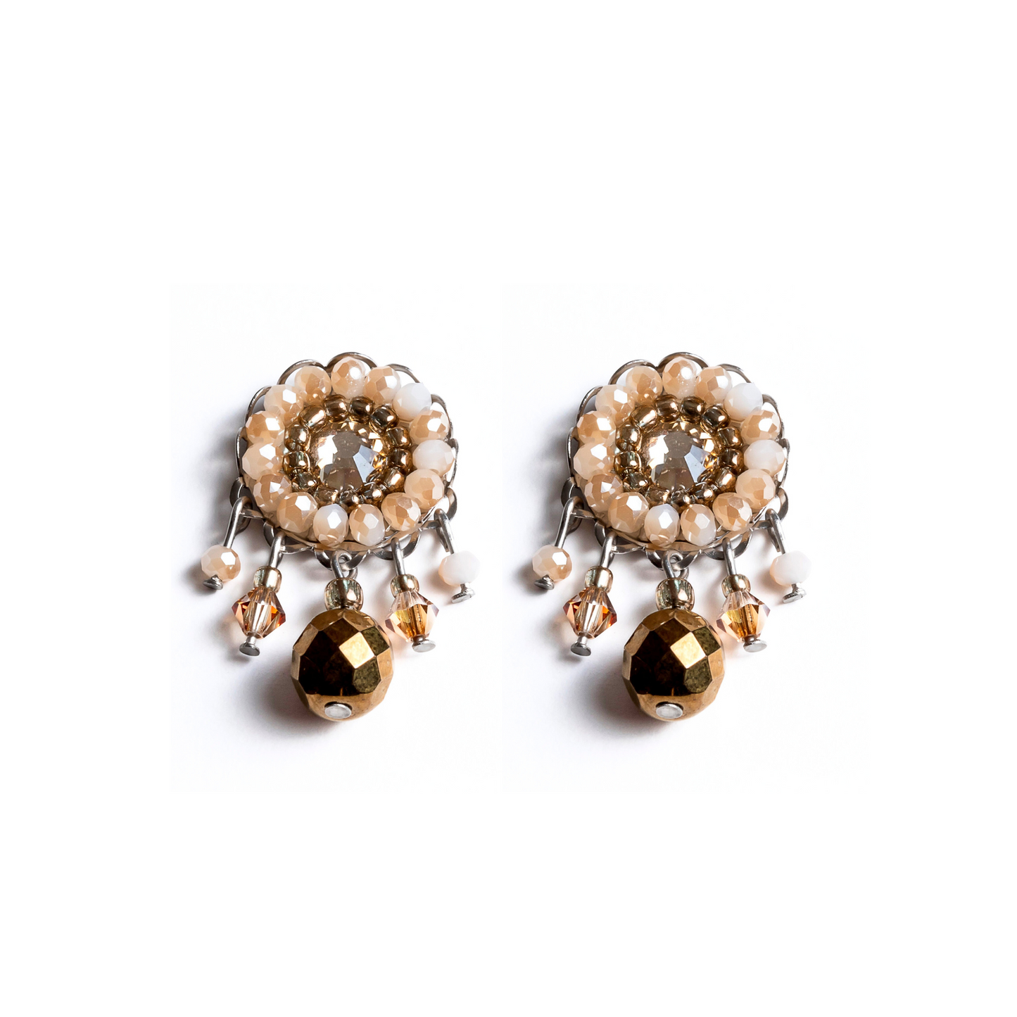 Crystal Drop Stud Stone Beige WAS £55 NOW £45.