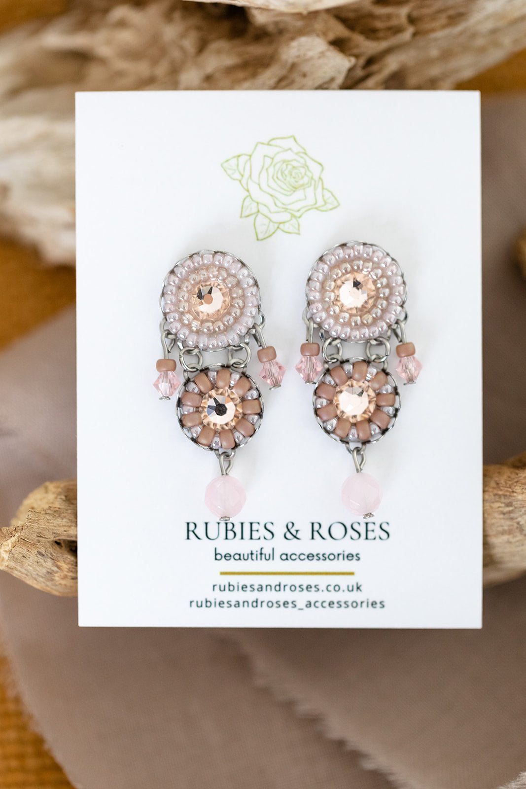 Crystal Chandelier Rose Pink WAS £65 NOW £48