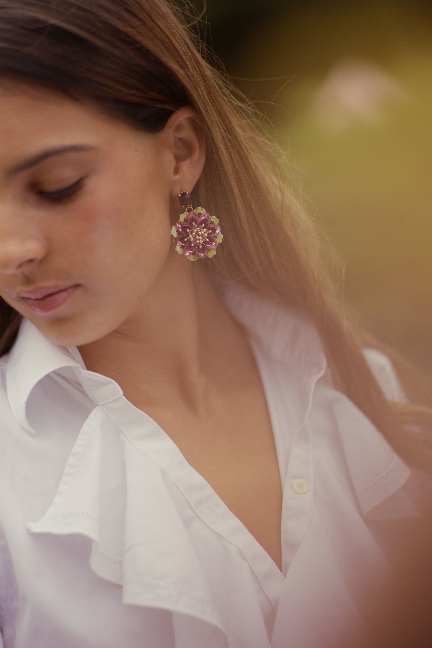 Single Flower Gem Magenta