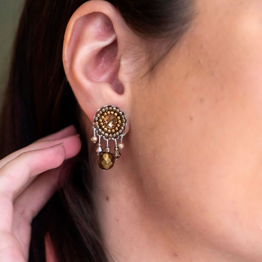 
                  
                    Crystal Drop Stud Bronze
                  
                