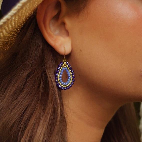 Oval Drop Royal Blue