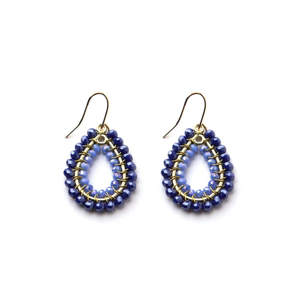 Oval Drop Royal Blue