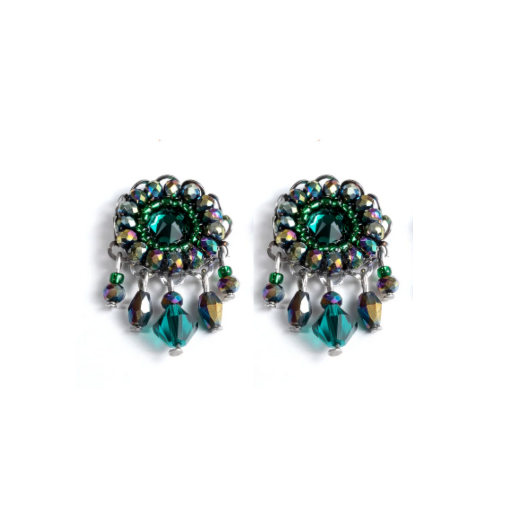 
                  
                    Crystal Drop Stud Emerald Green
                  
                