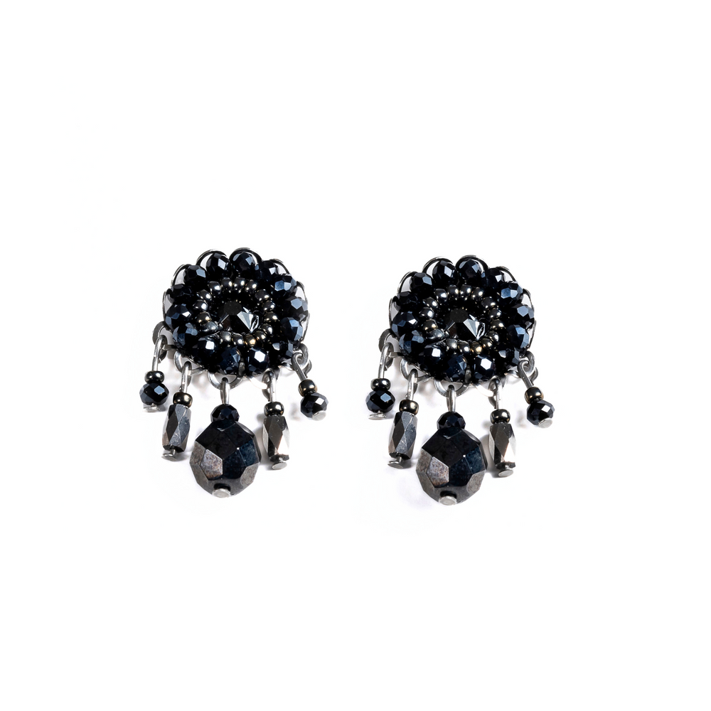 
                  
                    Crystal Drop Stud Black
                  
                