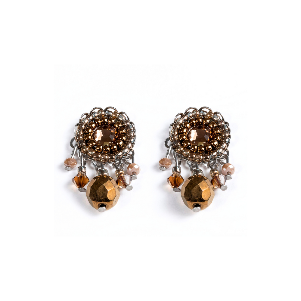 
                  
                    Crystal Drop Stud Bronze
                  
                