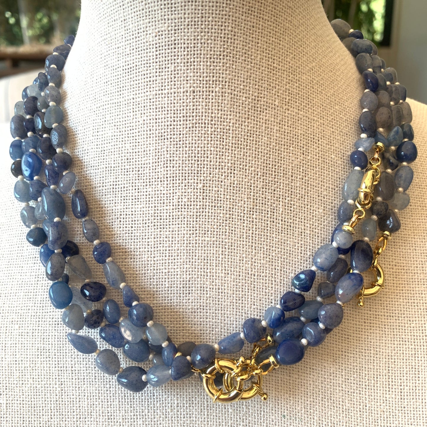 Blue aventurine necklace