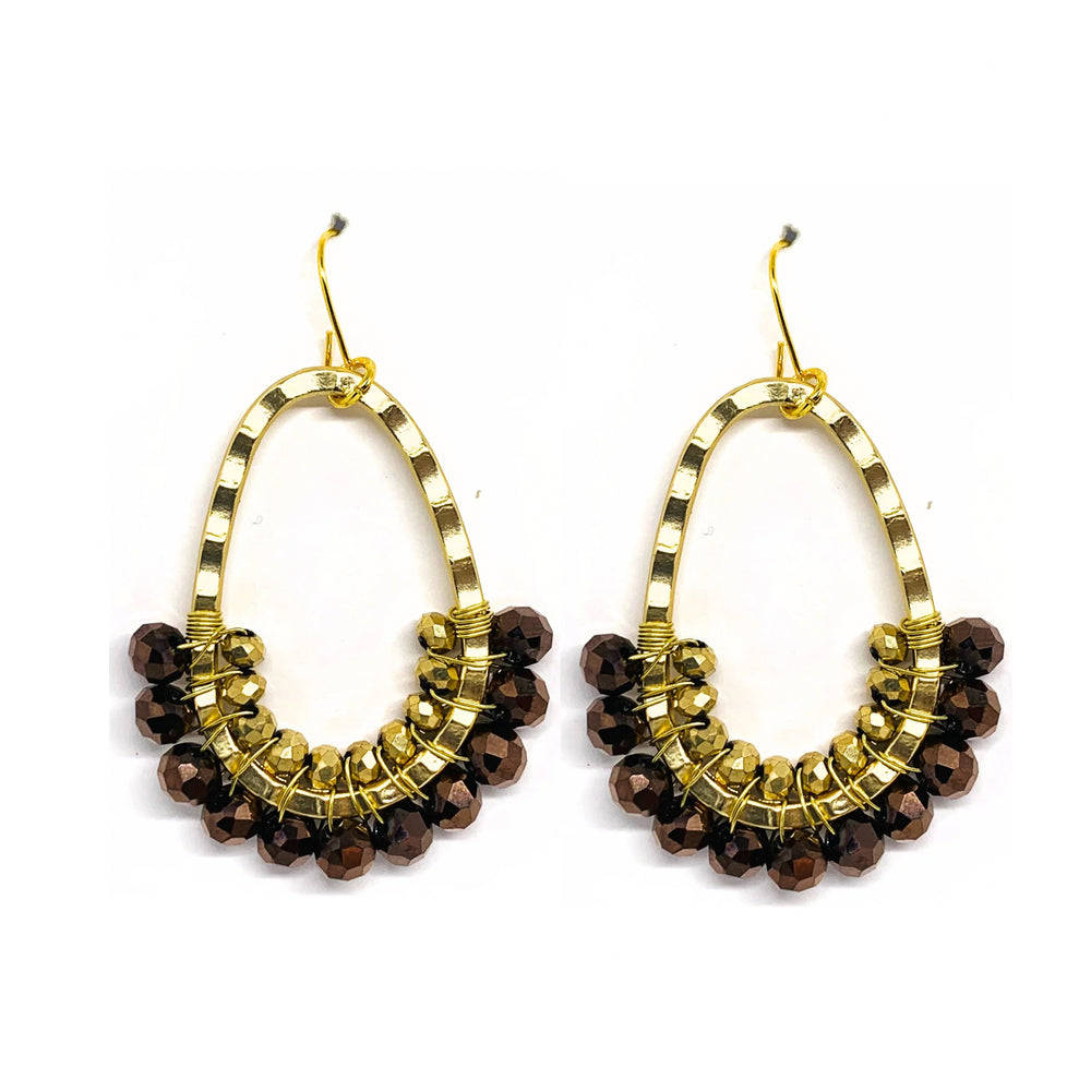 Chunky Oval Chocolate Gold