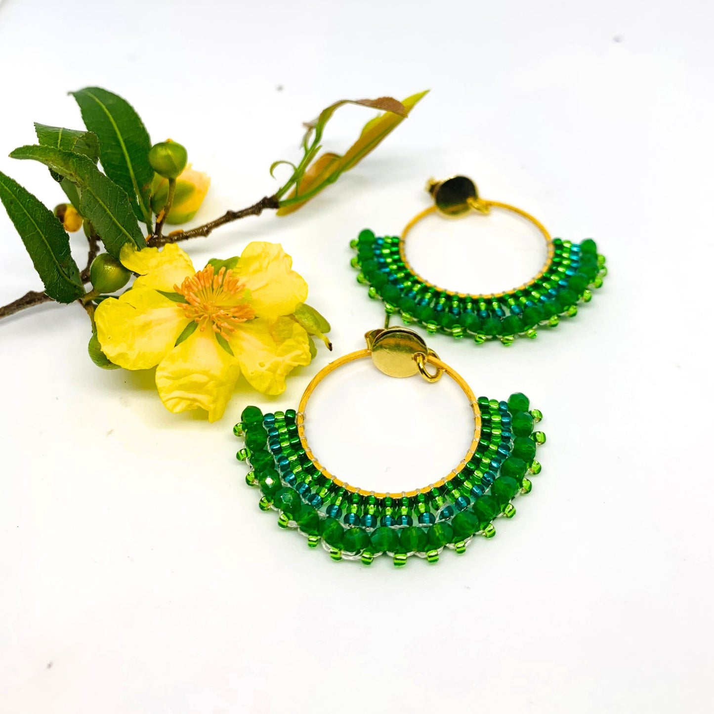 Princess Stud Forest Green