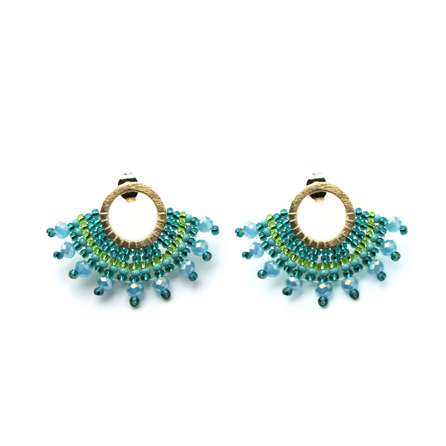 Goddess Stud Aqua Blue
