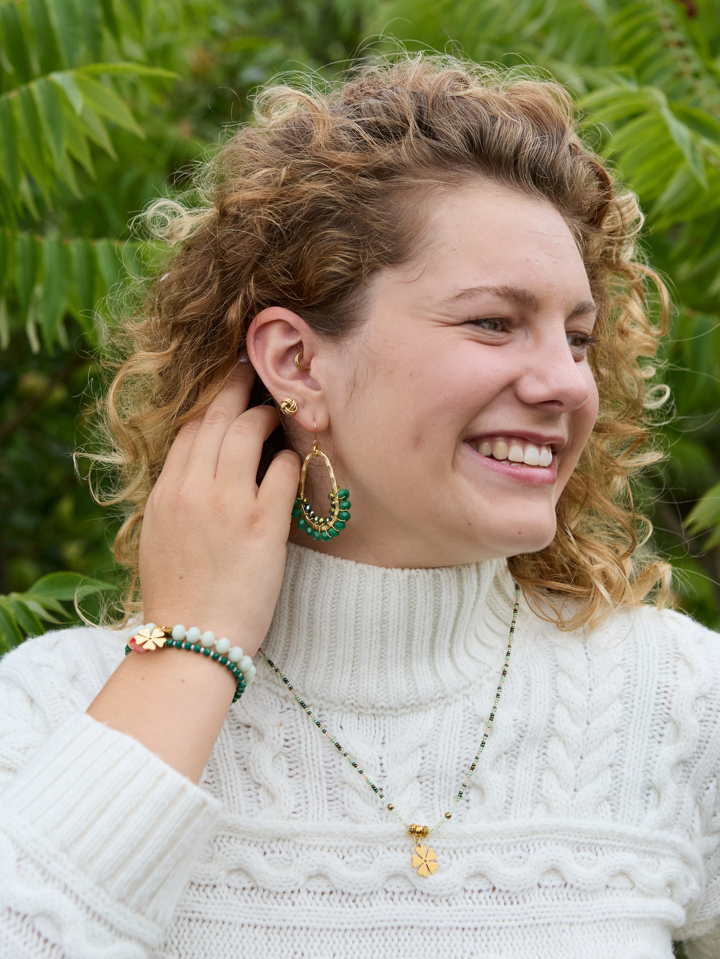 Chunky Oval Green OUT OF STOCK COMING SOON