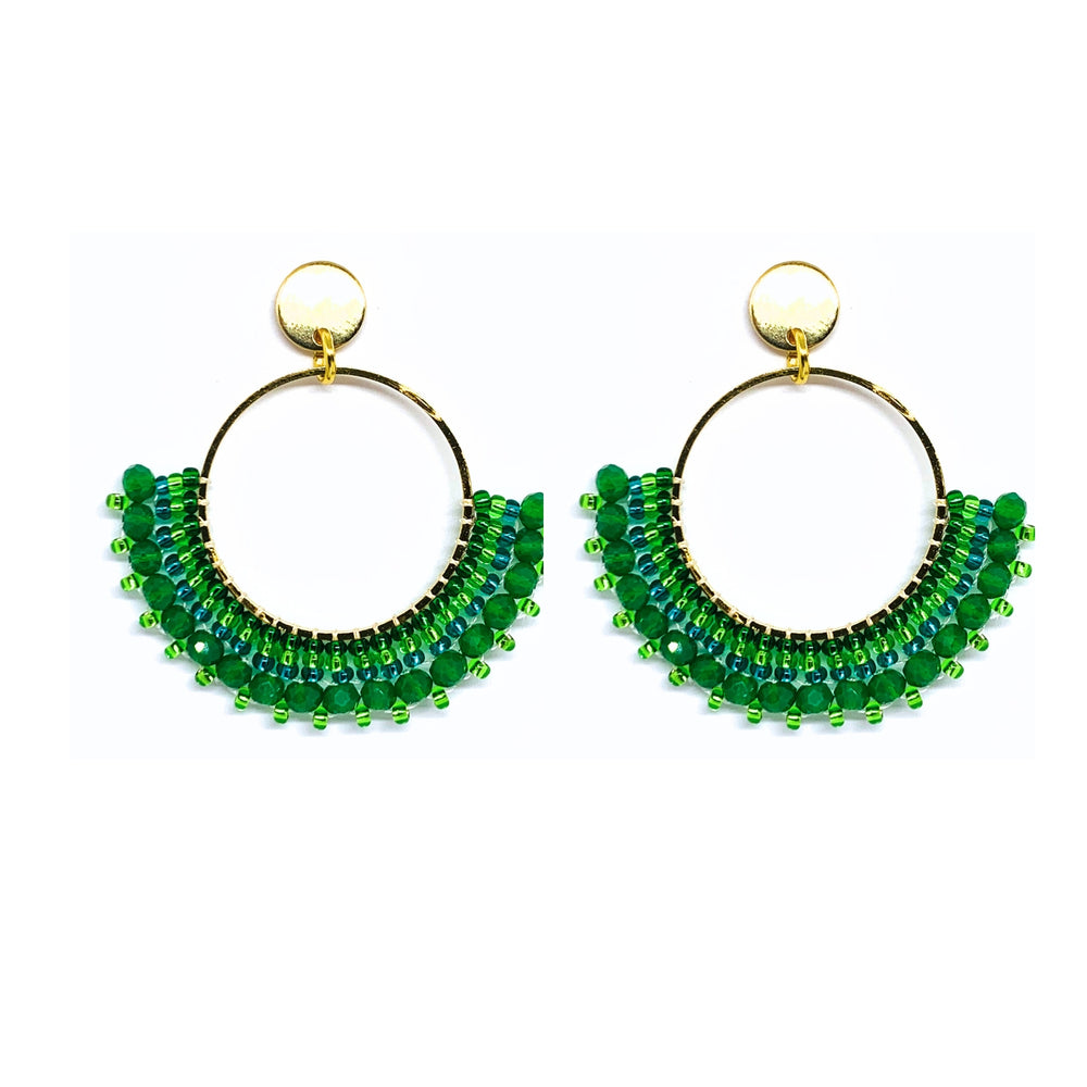 Princess Stud Forest Green