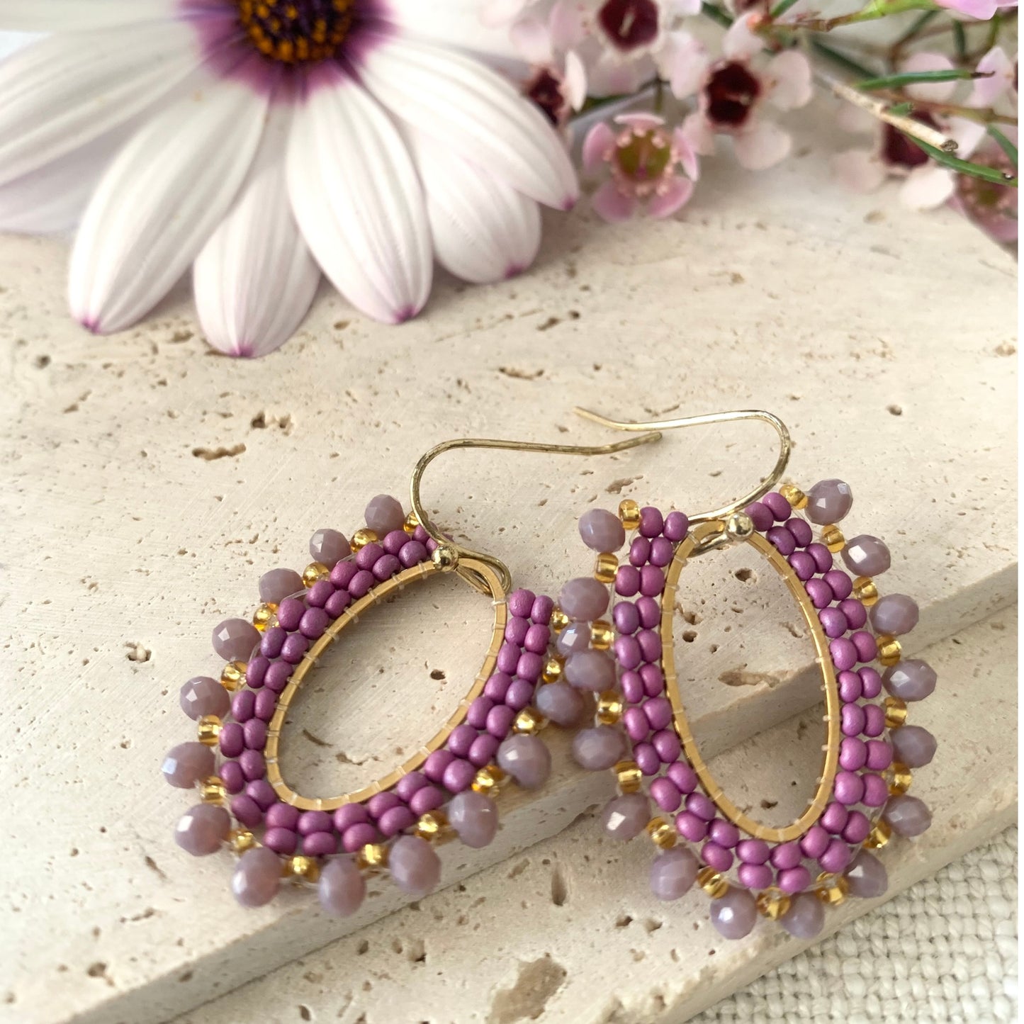 Flower Oval Lavender