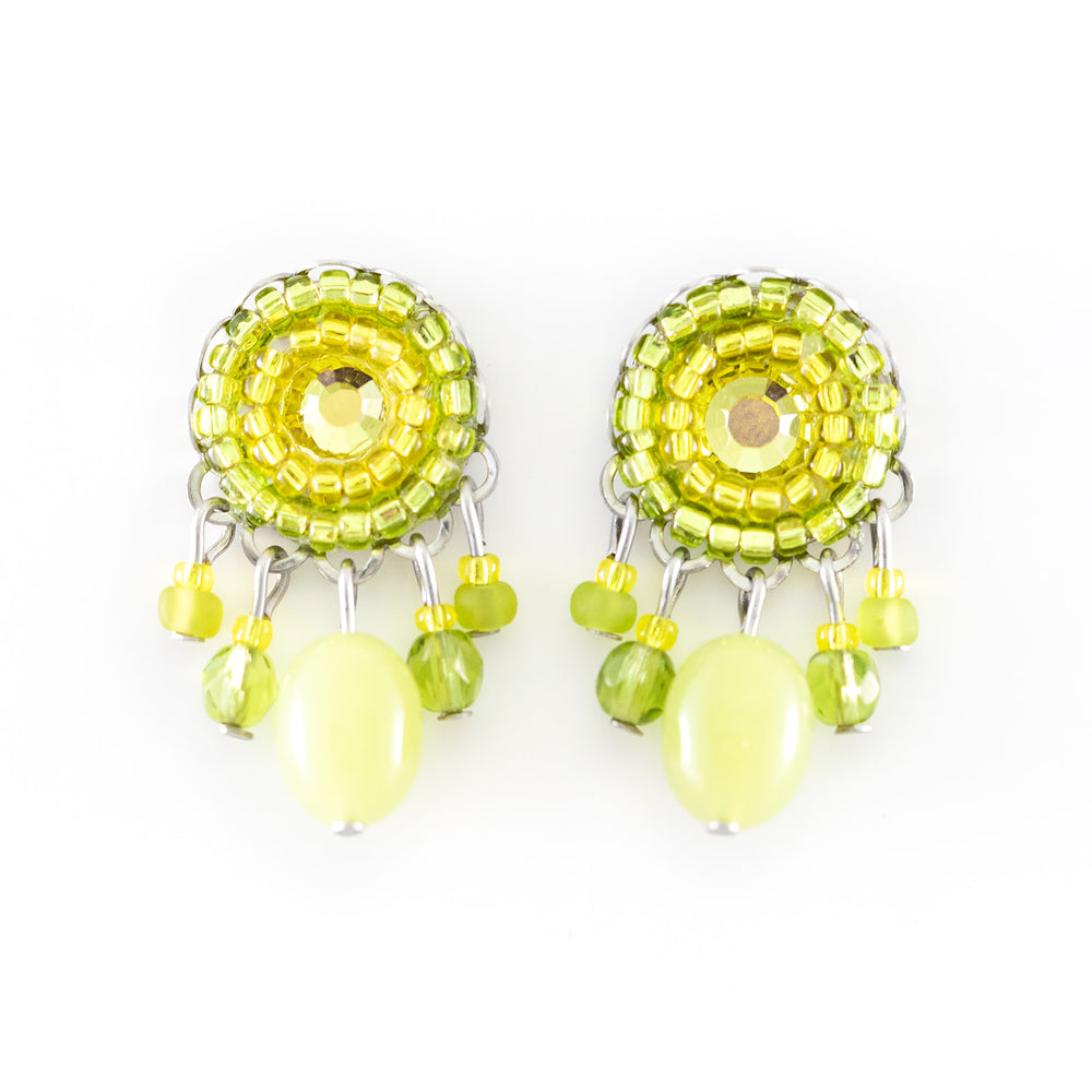 
                  
                    Crystal Dangle Stud Lime Green
                  
                