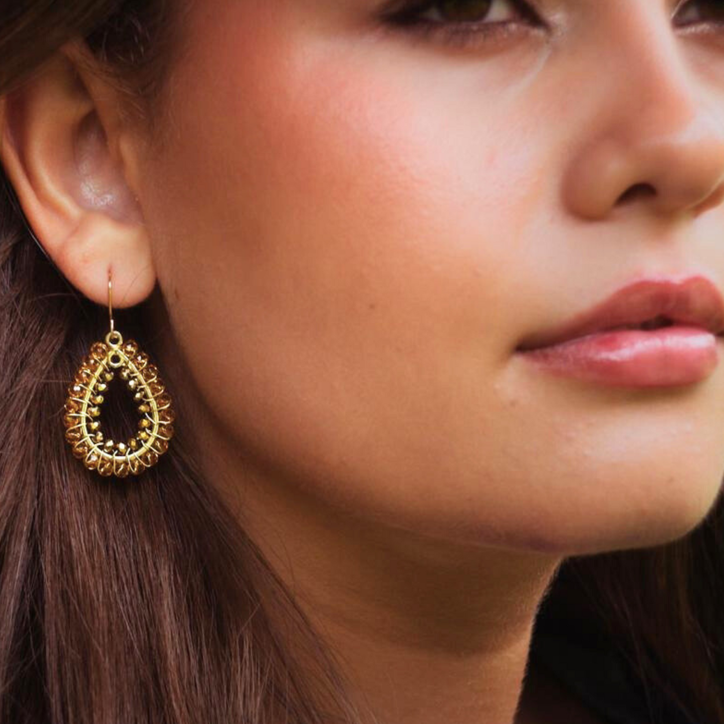 Oval Drop Liquid Gold