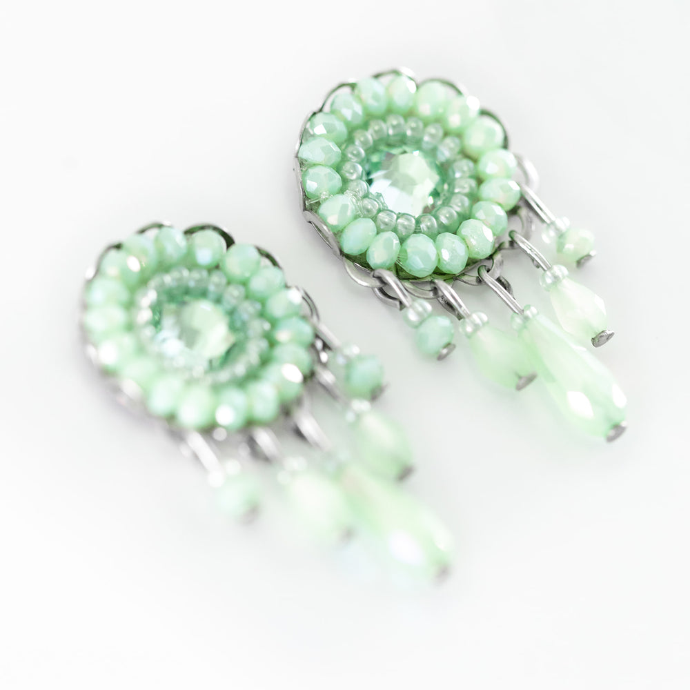 
                  
                    Crystal Dangle Stud Mint Green
                  
                