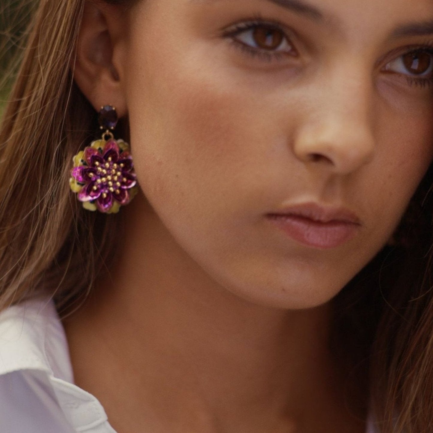 Single Flower Gem Magenta